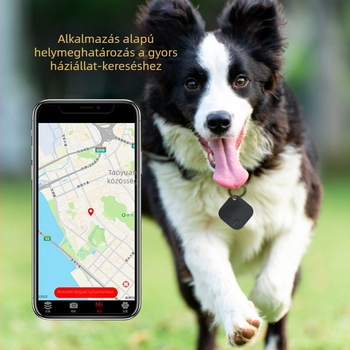 Okos négyszögletű Bluetooth tracker poggyászhoz és kulcsokhoz - kétirányú lopás elleni védelem, kétirányú keresés, elveszett helyének meghatározása (210mAh, 25m hatótáv, ABS ház, Android és iOS kompatibilis)