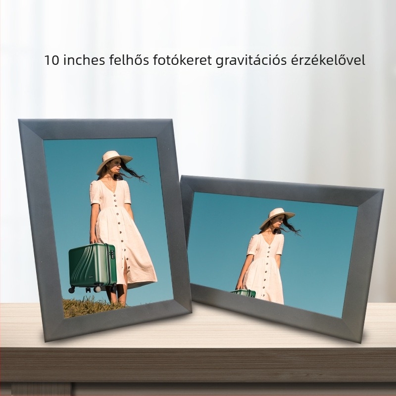 Érintéses digitális fotókeret testreszabással — 800x1280 felbontás, 32GB tárhely, USB/TF memóriakártya támogatás, WiFi/Bluetooth, OEM logó nyomtatás