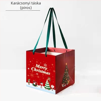 Négyzet alakú tote táska virágos motívummal; eredet Yiwu; készítés: nyomtatás, forró nyomtatás, laminálás, bevésés; anyag fehér karton; logó nyomtatás elérhető.