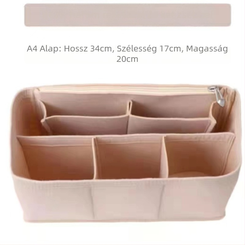 Muji lenvászon táska belső bélés, A4/A5/A6 méretekhez, belső támasz