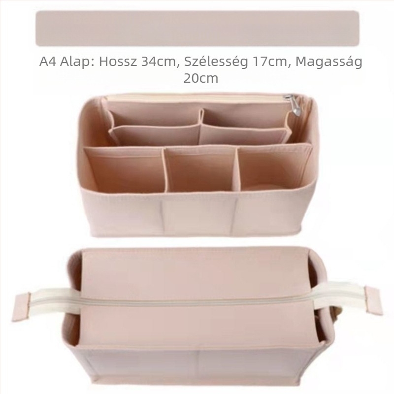 Muji lenvászon táska belső bélés, A4/A5/A6 méretekhez, belső támasz