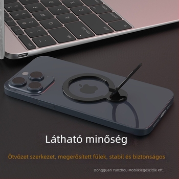 Univerzális fém telefonállvány ragasztó mágneses gyűrűvel; testreszabás támogatott; általános stílus