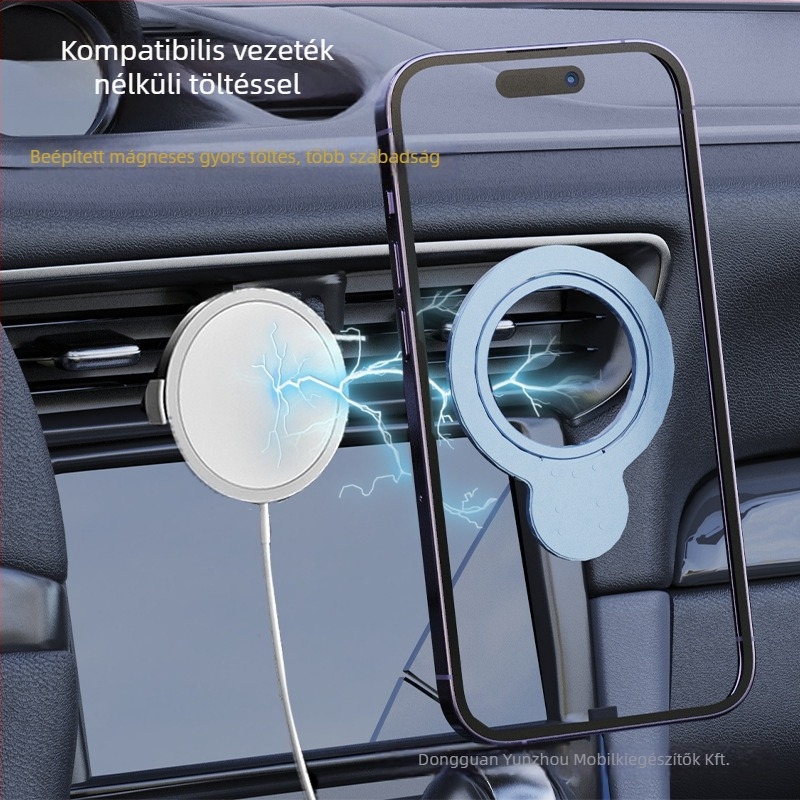 Univerzális fém telefonállvány ragasztó mágneses gyűrűvel; testreszabás támogatott; általános stílus