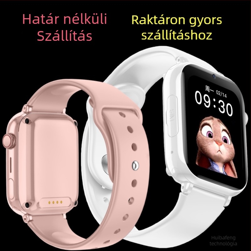 Gyerekek 4G okosóra helymeghatározással, SIM-kártya-nyílás, 1,83 hüvelykes kijelző, 700 mAh-s akkumulátor, videohívás