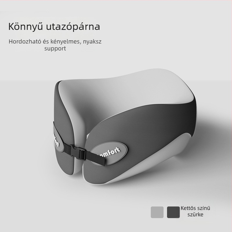 Memóriahabos U-alakú utazó nyakpárna (Töltet: memóriahab; Anyag: kémiai rost; Stílus: modern egyszerűség; Párna típusa: U-alakú utazó párna; Tömeg: ≤0,5 kg)