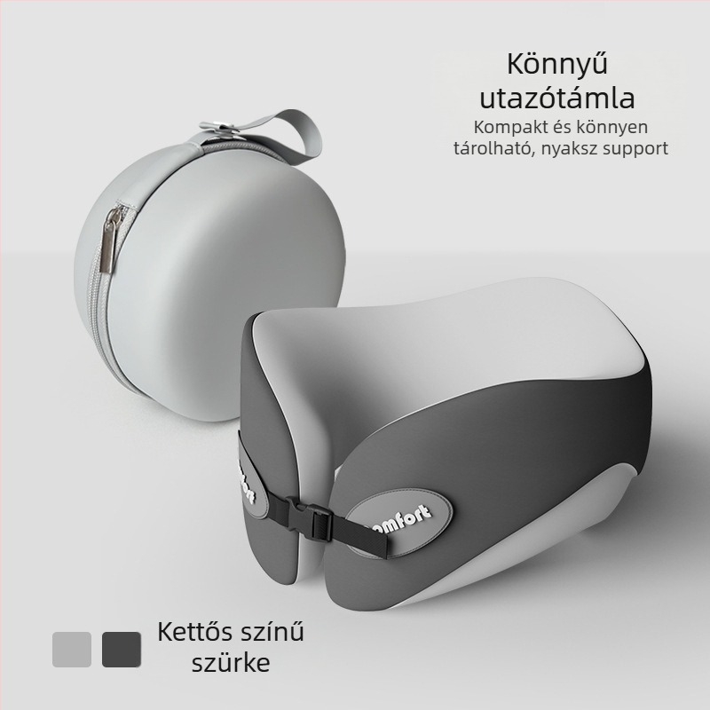 Memóriahabos U-alakú utazó nyakpárna (Töltet: memóriahab; Anyag: kémiai rost; Stílus: modern egyszerűség; Párna típusa: U-alakú utazó párna; Tömeg: ≤0,5 kg)