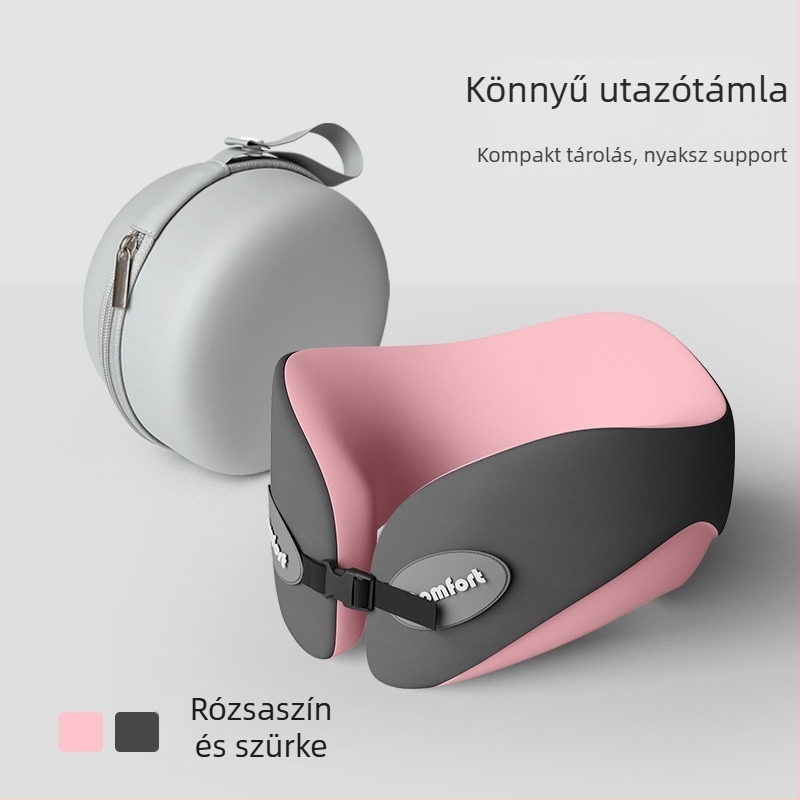 Memóriahabos U-alakú utazó nyakpárna (Töltet: memóriahab; Anyag: kémiai rost; Stílus: modern egyszerűség; Párna típusa: U-alakú utazó párna; Tömeg: ≤0,5 kg)