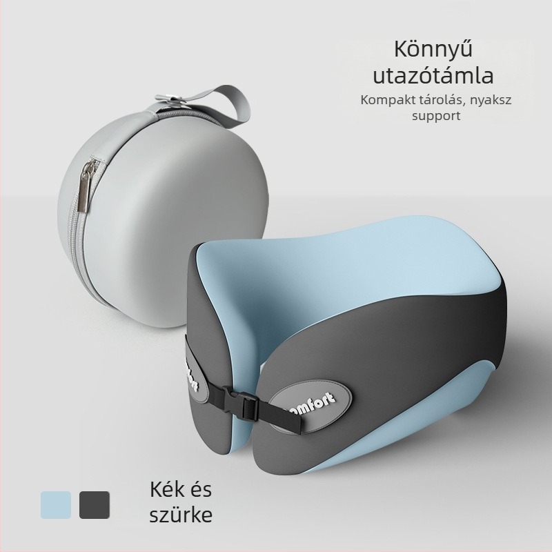 Memóriahabos U-alakú utazó nyakpárna (Töltet: memóriahab; Anyag: kémiai rost; Stílus: modern egyszerűség; Párna típusa: U-alakú utazó párna; Tömeg: ≤0,5 kg)