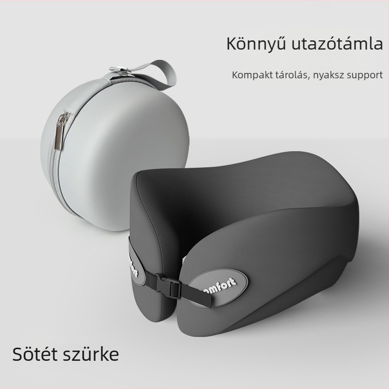 Memóriahabos U-alakú utazó nyakpárna (Töltet: memóriahab; Anyag: kémiai rost; Stílus: modern egyszerűség; Párna típusa: U-alakú utazó párna; Tömeg: ≤0,5 kg)