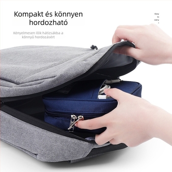 Kocka alakú elektronikus termék tároló táska, Oxford anyag, többfunkciós, utazáshoz és otthoni használathoz; kozmetikum és asztali tárgyak rendezésére