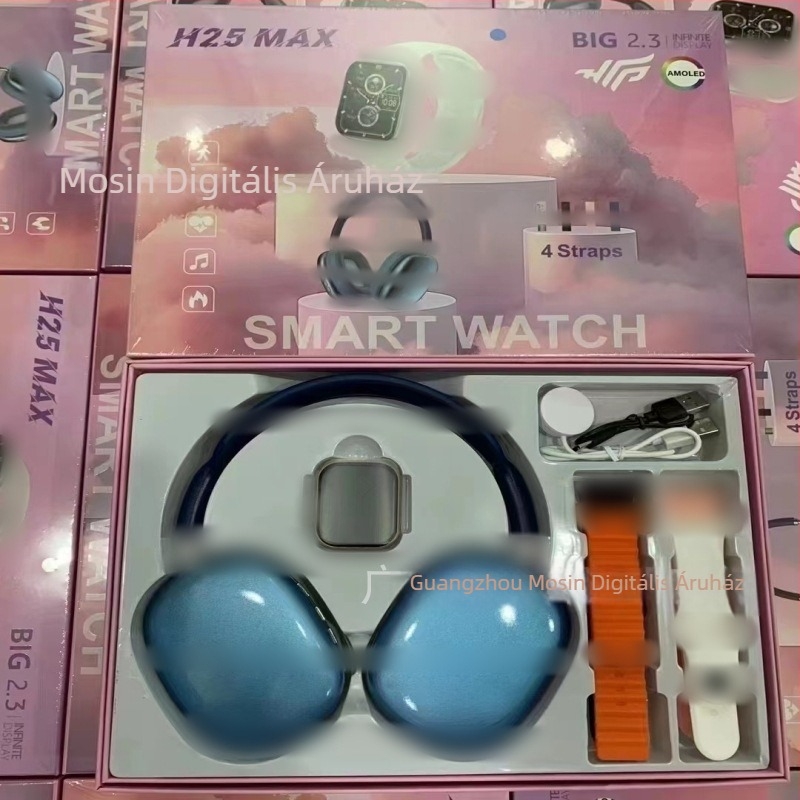 Okosóra Bluetooth fejhallgató készlettel, 2,01 hüvelykes TFT kijelző, alumínium ötvözetes tokozás, szilikon szíj, Bluetooth, akkumulátor-élettartam kevesebb mint 7 nap