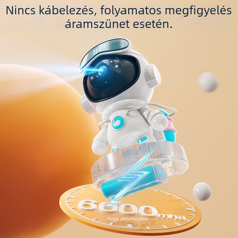 WiFi belső babafigyelő kamera kétirányú hangkommunikációval, 3MP/2K felbontás, éjjellátás 10 méterig, mozgásérzékelés