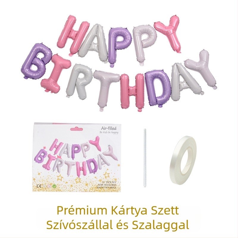 Ballon — Imperial balloon, alumíniumfólia, betű alakú dekoratív lufi, Can logó nyomtatás, születésnapra