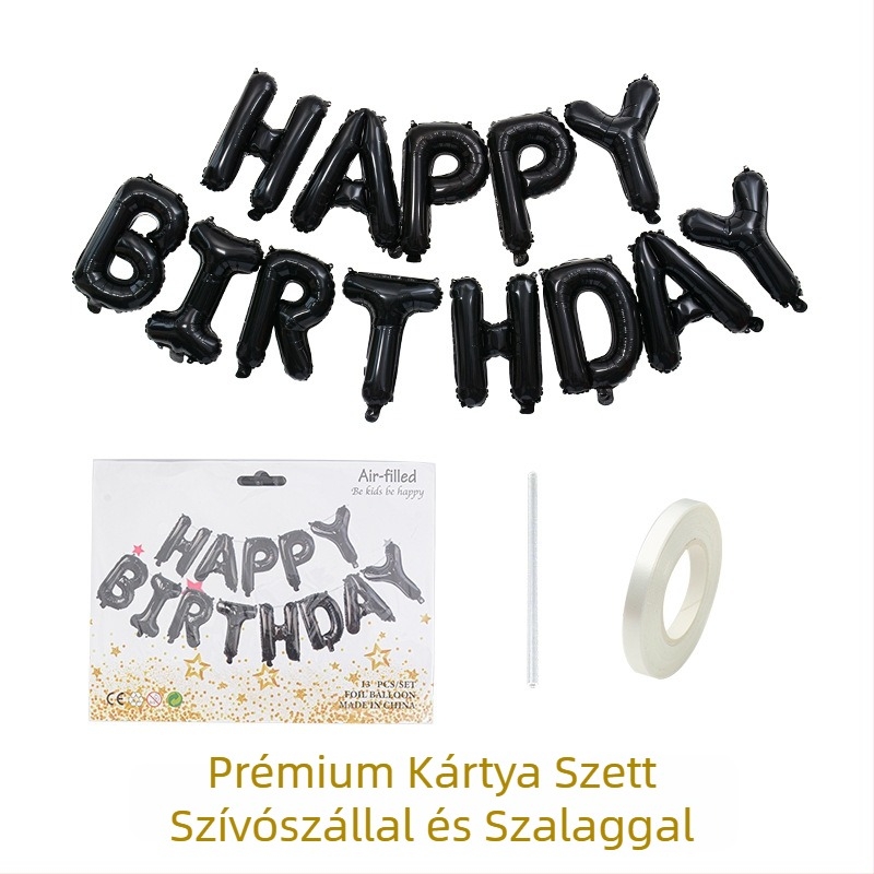 Ballon — Imperial balloon, alumíniumfólia, betű alakú dekoratív lufi, Can logó nyomtatás, születésnapra