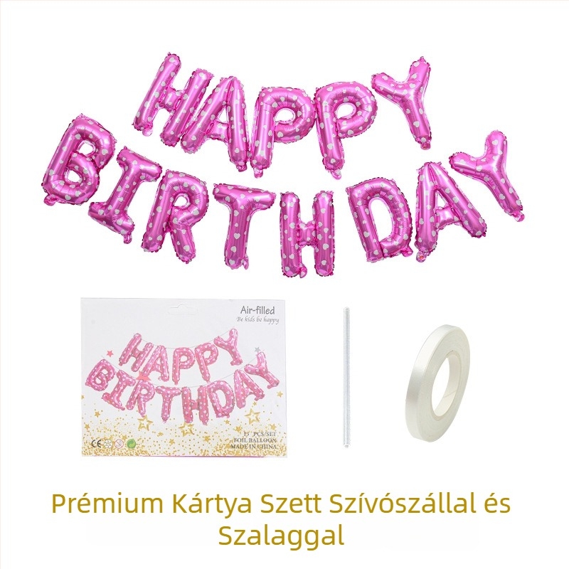 Ballon — Imperial balloon, alumíniumfólia, betű alakú dekoratív lufi, Can logó nyomtatás, születésnapra