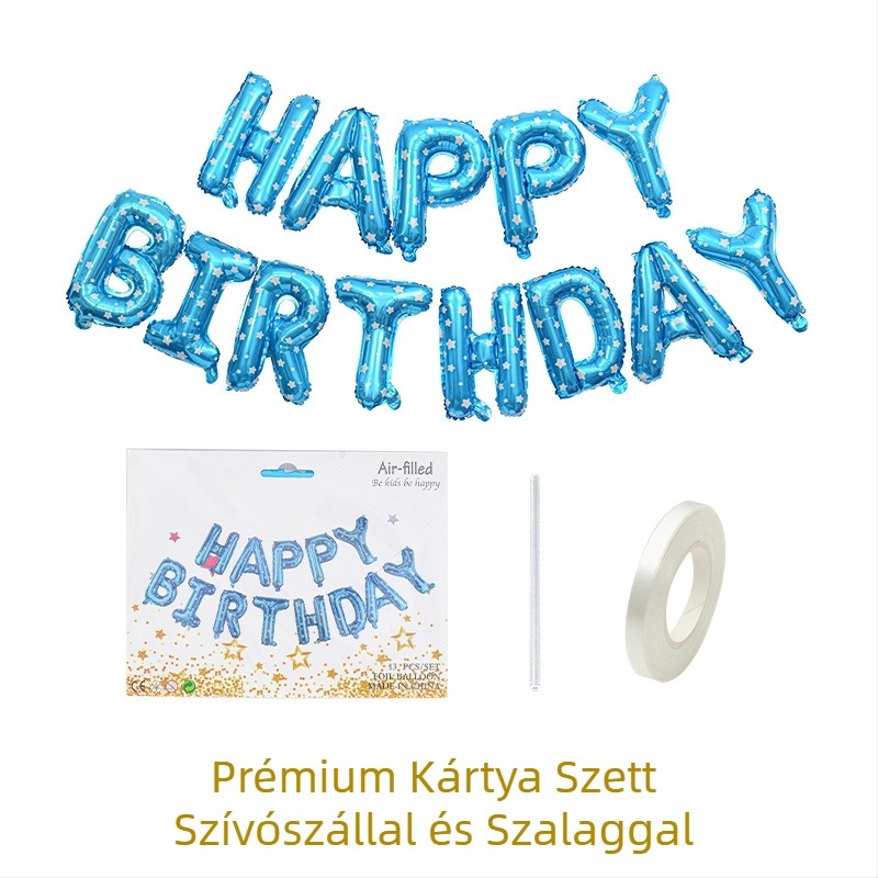 Ballon — Imperial balloon, alumíniumfólia, betű alakú dekoratív lufi, Can logó nyomtatás, születésnapra