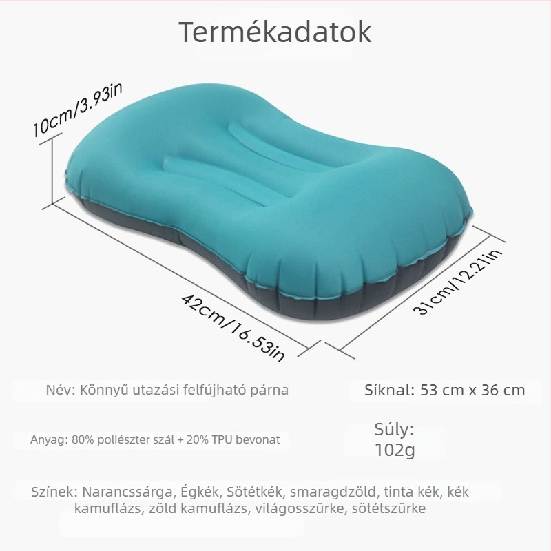 Nylonból készült felfújható U-alakú párna, modell MS-005, testreszabható, minimalist dizájn