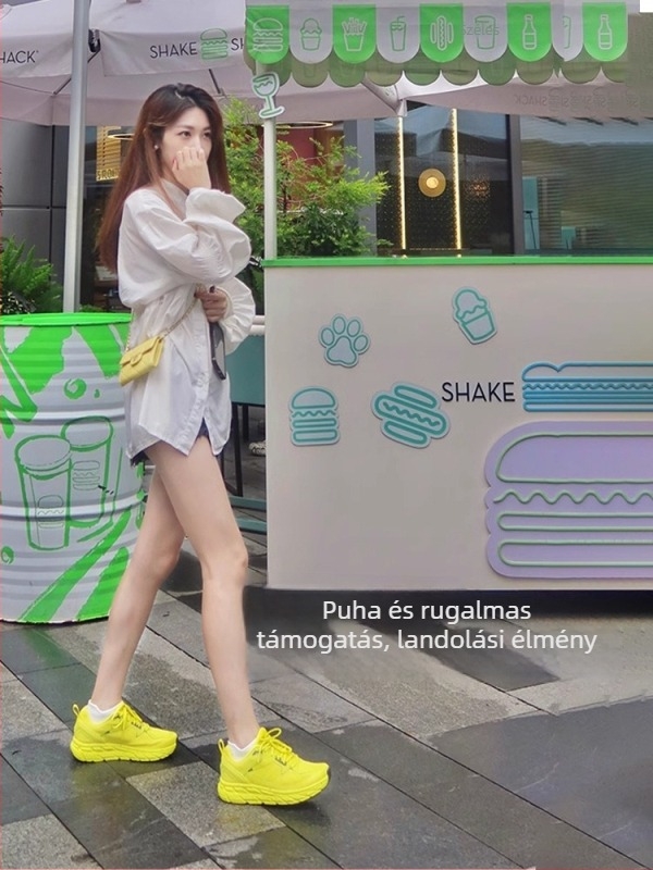 Uniszex terepfutó cipő lélegző hálós felsővel, csúszásmentes gumitalppal, EVA középtalppal, alacsony boka, 3–5 cm sarokmagasság