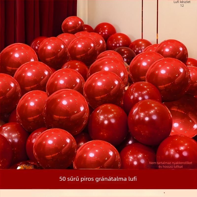 Esküvői lufi dekorációs készlet: latex gömb alakú lufik esküvői helyszínre