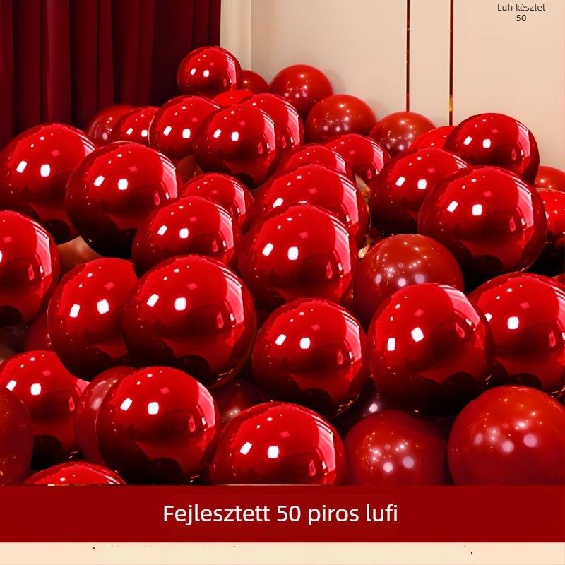 Esküvői lufi dekorációs készlet: latex gömb alakú lufik esküvői helyszínre