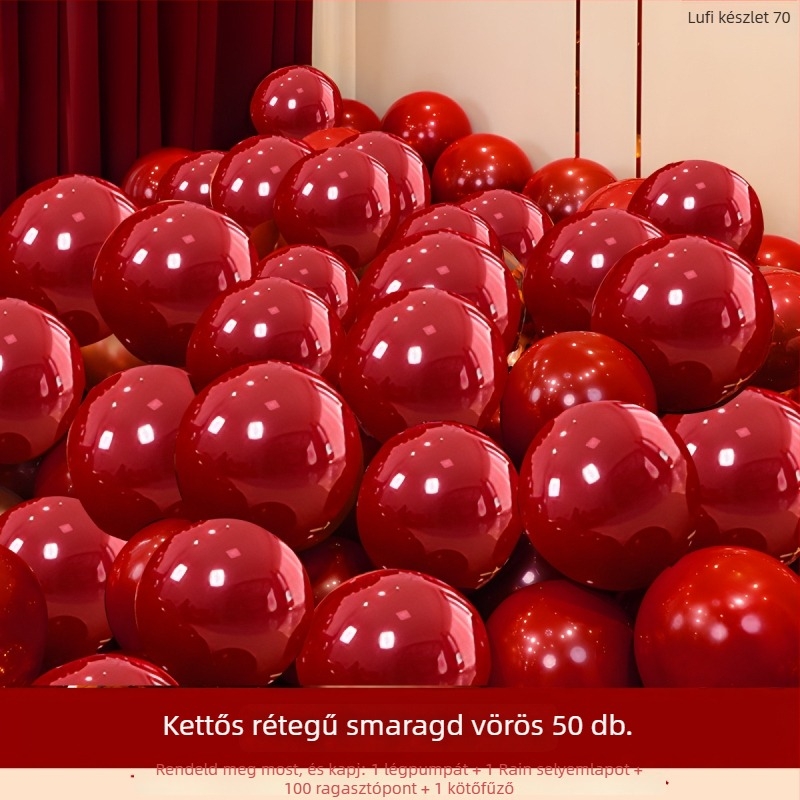 Esküvői lufi dekorációs készlet: latex gömb alakú lufik esküvői helyszínre