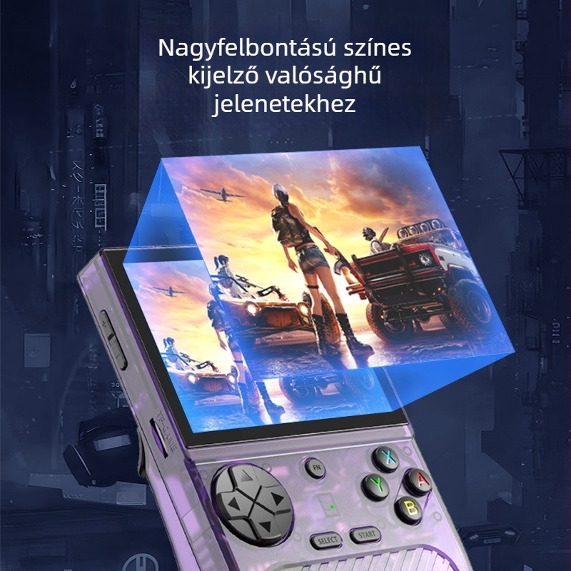 K36S hordozható játékkonzol, RPG fókusz, ARM64 quad-core 1,5GHz-ig, 64GB, Type-C OTG, MP4 videólejátszó