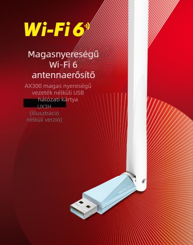 Mercury MW150UH USB vezeték nélküli hálózati kártya, 300 Mbps, 2.4 GHz, 802.11b/g/n, illesztőprogram nélkül