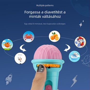 LED vetítőasztali játék gyerekeknek — vetítő, képi vetítés, rajzolás, műanyag test, 4-6 éveseknek