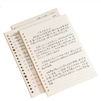 Deli Na550 Kicserélhető mag (loose-leaf) – 50 lap, fehér papír, lyukak 20/26/30, levehető