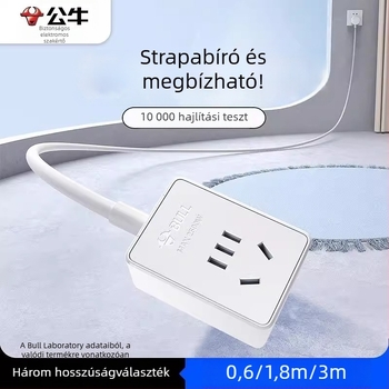 Bull hordozható hosszabbító egyetlen aljzattal, 10A, 2500W