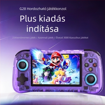 G28 hordozható játékkonzol, USB felület, vezeték nélküli kapcsolat, RPG játékok, nosztalgikus retro arcade stílus