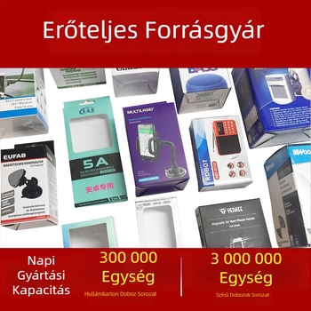 Testreszabott üzleti ajándék doboz ablakos és ragasztófilmes kialakítással, megerősített karton/ gofr karton doboz, 250gsm, offset nyomtatás laminálással, Eredet Dongguan, Guangdong