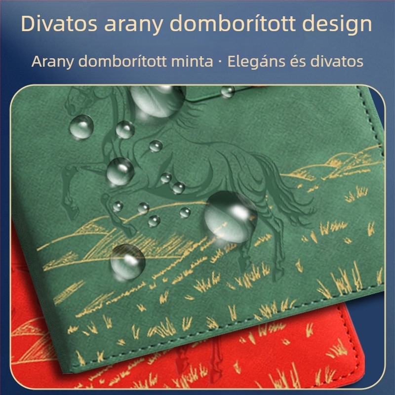 Zehuan Elegáns notesz ajándékkészlet PU bőr borítóval, varrott kötés, Daolin papír 80G, 100–200 oldal, etnikus/kínai/üzleti stílus