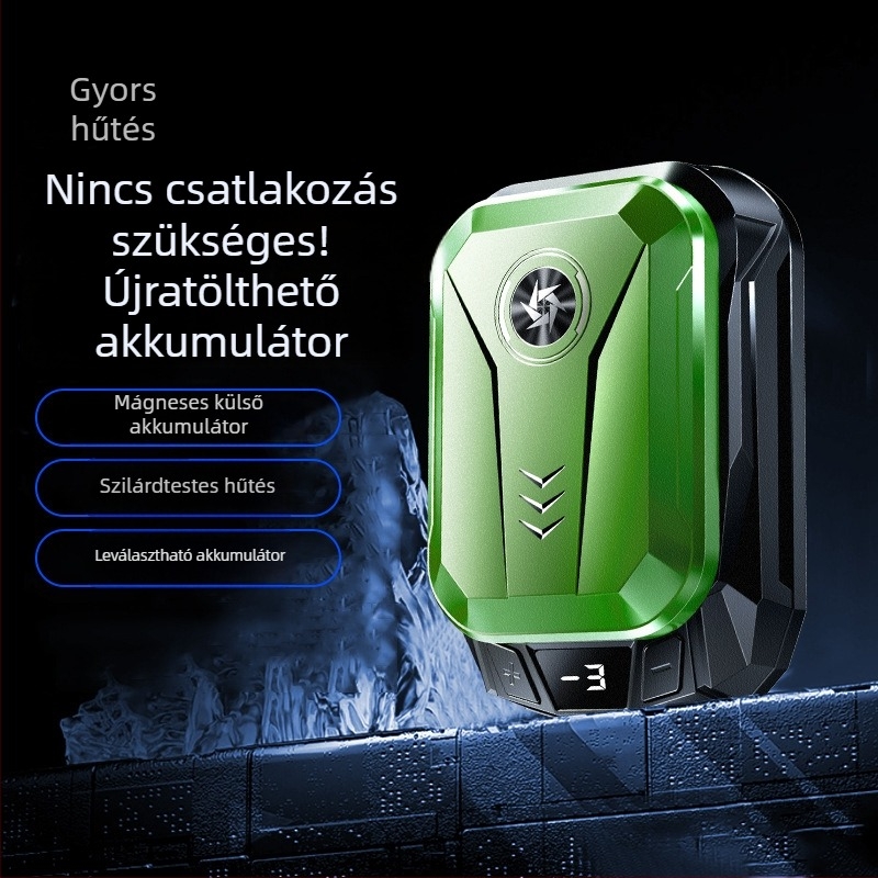 SL14 okostelefon-hűtőklip, 10W, Type-C, digitális akkumulátor kijelző, műanyag+fém+kerámia