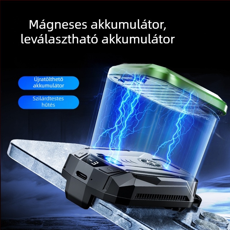 SL14 okostelefon-hűtőklip, 10W, Type-C, digitális akkumulátor kijelző, műanyag+fém+kerámia