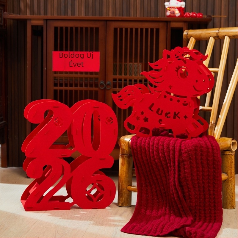 2026-os Ló Éve – 3D áldás dekoráció rendezvényekhez, Újévhez és Tavaszi Fesztiválhoz