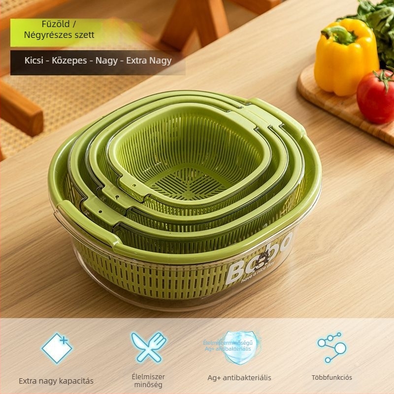 Gyümölcsös tál és kosár, PET anyag, Élelmiszer-minőségű, Tojás tároló a hűtőben, Élelmiszer rendező