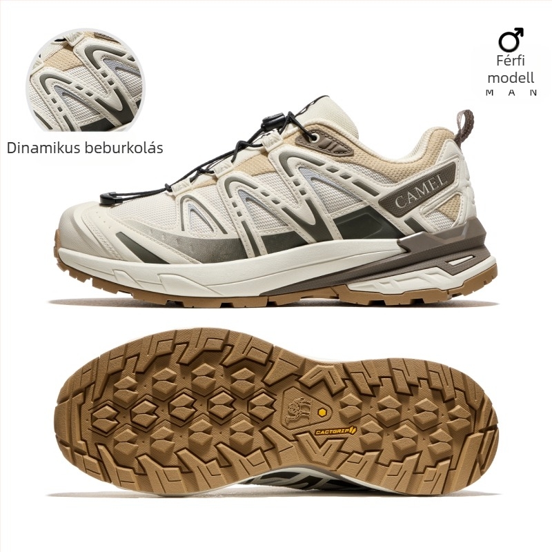 Camel Kunlun Mountain 3.0 Túracipő - Unisex, Csúszásmentes, Légáteresztő, Alacsony felső rész, Minden évszakra