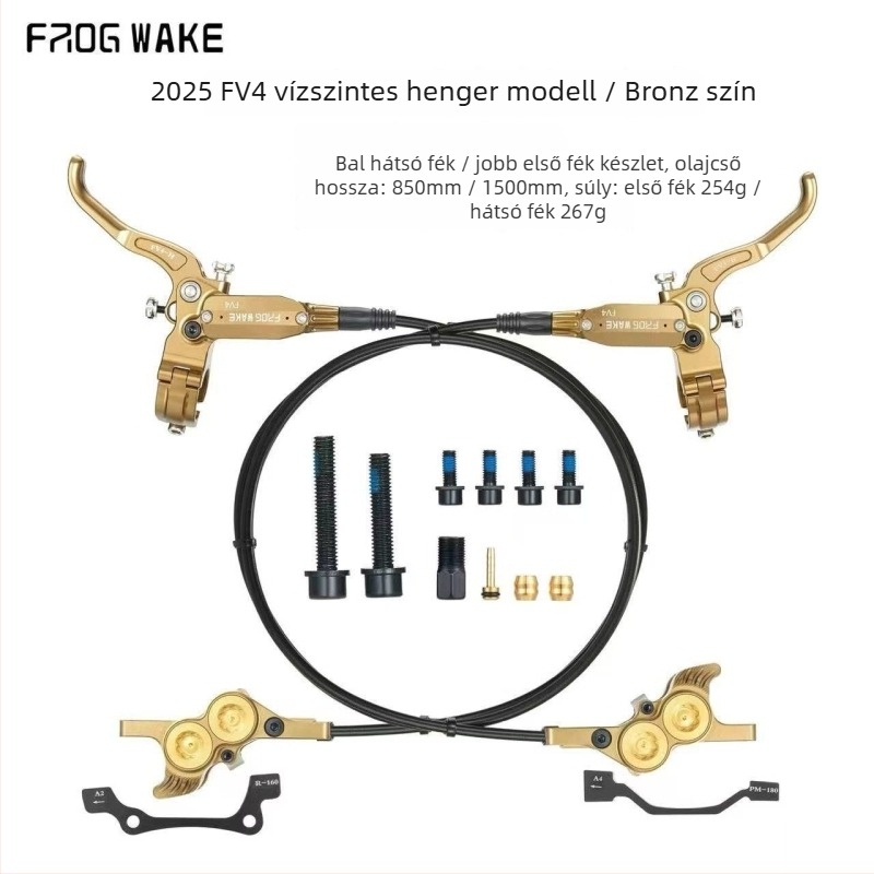 Frog FV4 hidraulikus tárcsafék mountain bike-hoz - négypistonos fék, fejlesztett változat