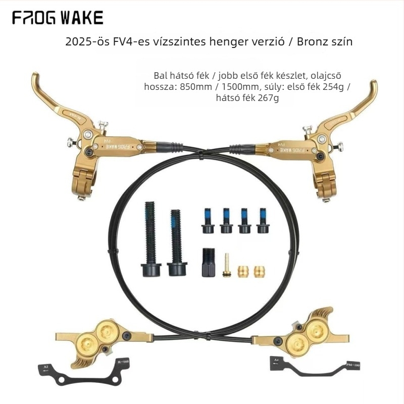 Frog FV4 hidraulikus tárcsafék mountain bike-hoz - négypistonos fék, fejlesztett változat