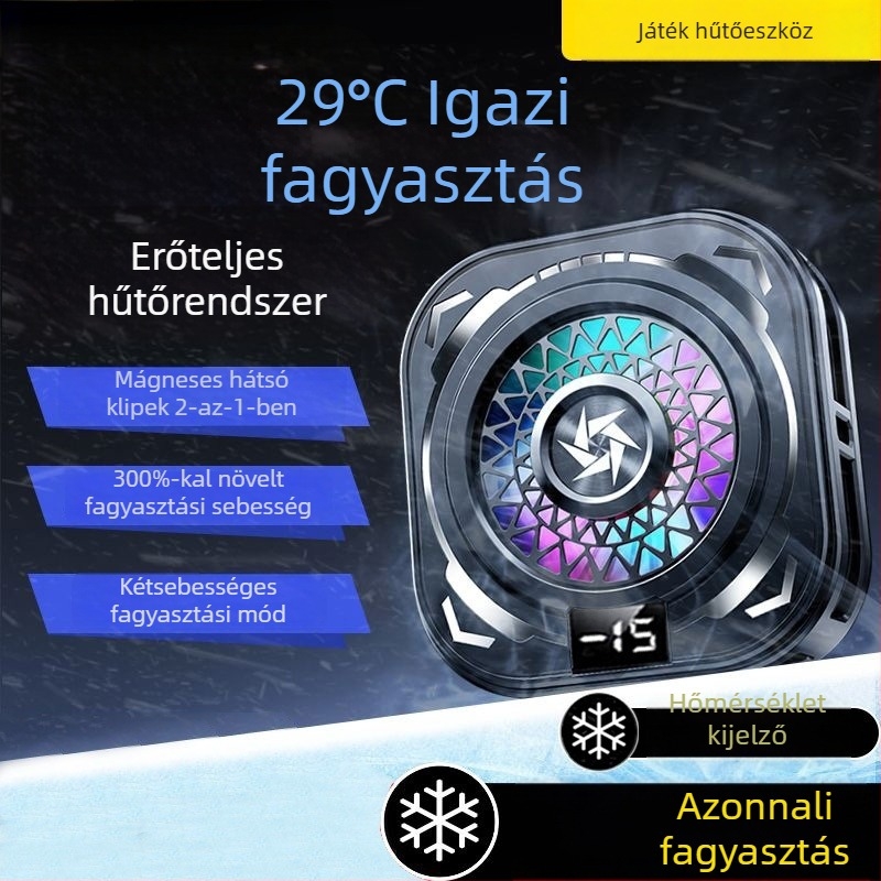 Mobiltelefon hűtő félvezetős hűtéssel, csendes működés, digitális kijelző — Modell Sl60