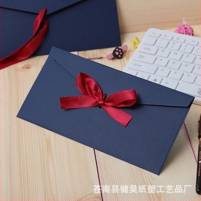 Nyugat-stílusú meghívó boríték, kraftpapír, logó nyomtatás, testreszabás elérhető, modell No. 5/DL