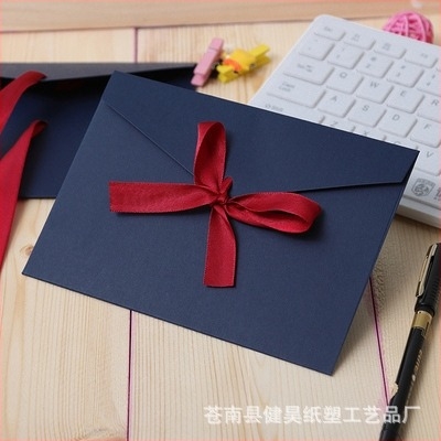 Nyugat-stílusú meghívó boríték, kraftpapír, logó nyomtatás, testreszabás elérhető, modell No. 5/DL