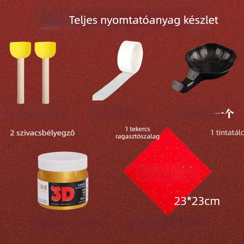 Jókívánság karaktereinek domborító sablonja (Ló éve) – OWKJASW MN19-MN21, PET anyag, DIY anyagkészlet