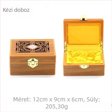 Fából készült üreges ékszertároló doboz gyűrűk, medálok, karkötők és nyakláncok számára