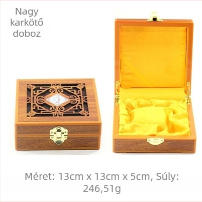 Fából készült üreges ékszertároló doboz gyűrűk, medálok, karkötők és nyakláncok számára
