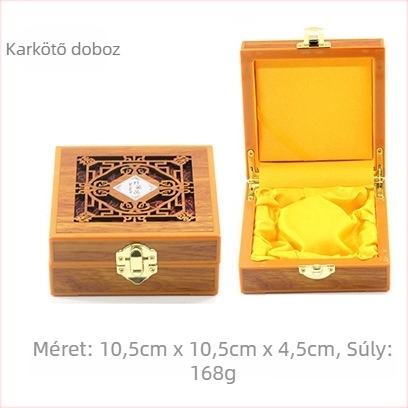 Fából készült üreges ékszertároló doboz gyűrűk, medálok, karkötők és nyakláncok számára