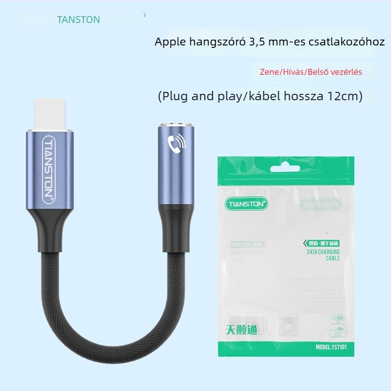 Apple Lightning-3,5 mm audió adapter, modell T7, Tianston márka