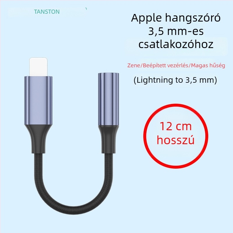 Apple Lightning-3,5 mm audió adapter, modell T7, Tianston márka