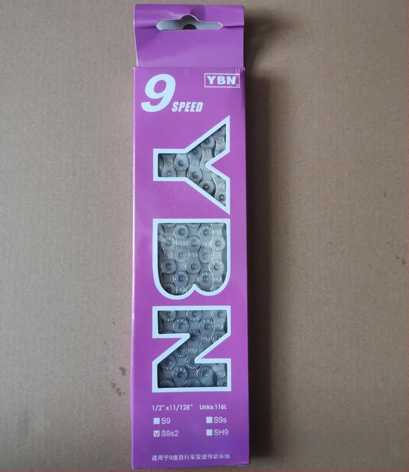 MTB- és országúti kerékpárhoz lánc – YBN/Yabang, 8/9/10/11/12 sebesség, 116-os pitch, 500 kg szakítószilárdság